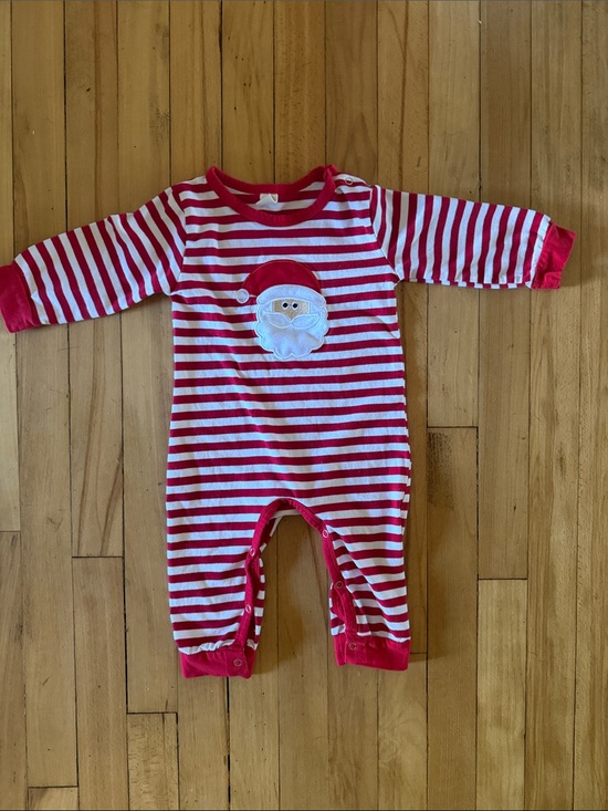 Other - Striped Red & White Holiday Baby One-Piece Footie